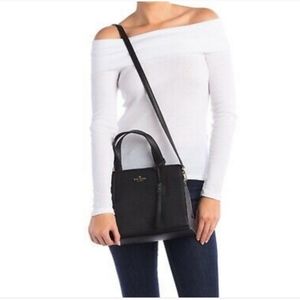 Kate Spade Black Leather Dominique Crossbody Bag